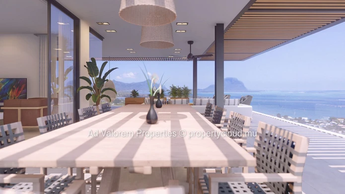 Resale - Upcoming Availability of a Penthouse with Scenic Panorama - Tamarin