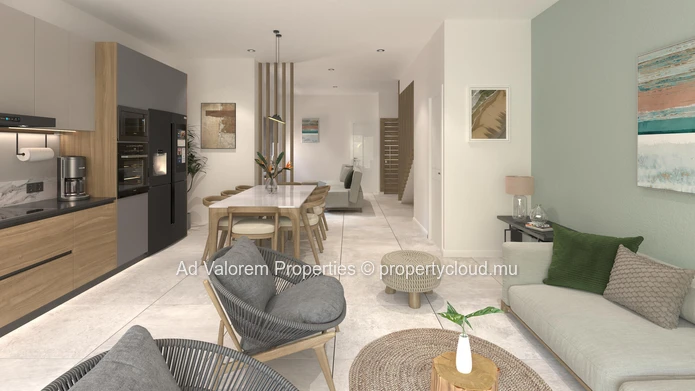 Townhouse of 138m2 for sale in Tamarin.